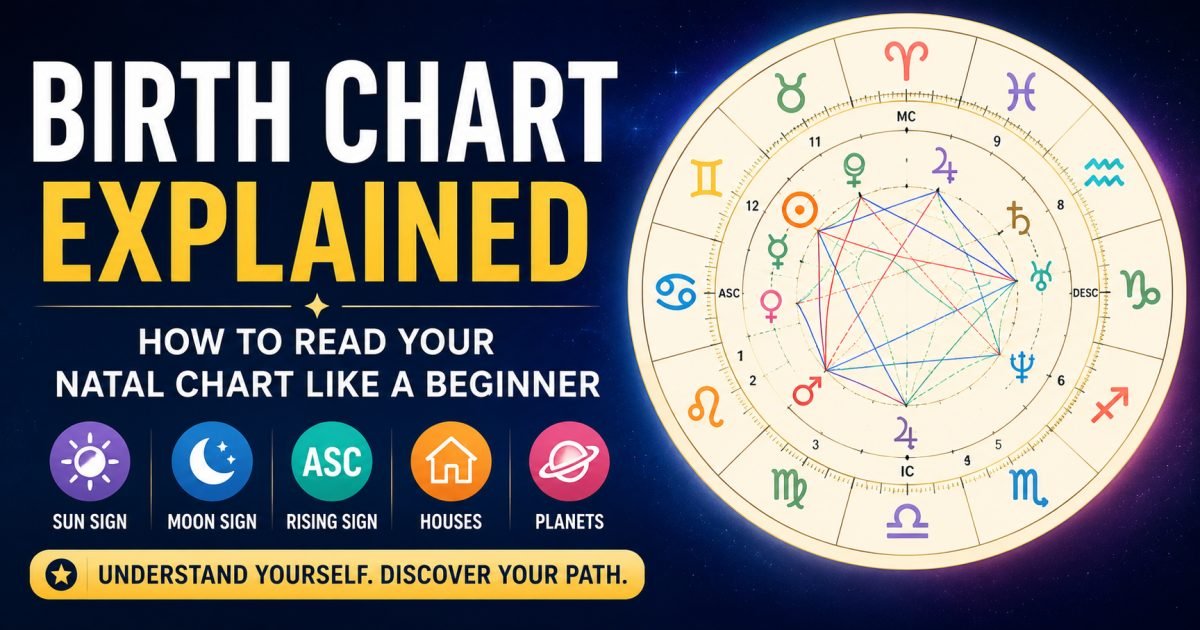 Birth Chart Explained: How to Read Your Natal Chart Like a Beginner