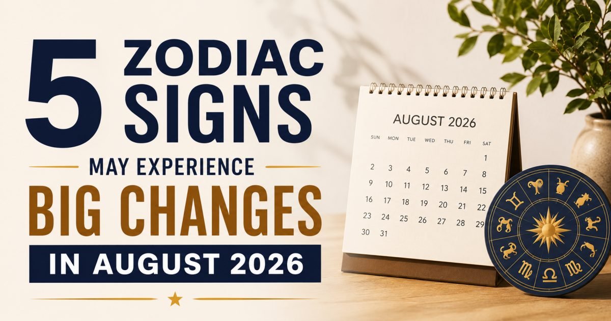 These 5 Zodiac Signs May Experience Big Changes in August 2026