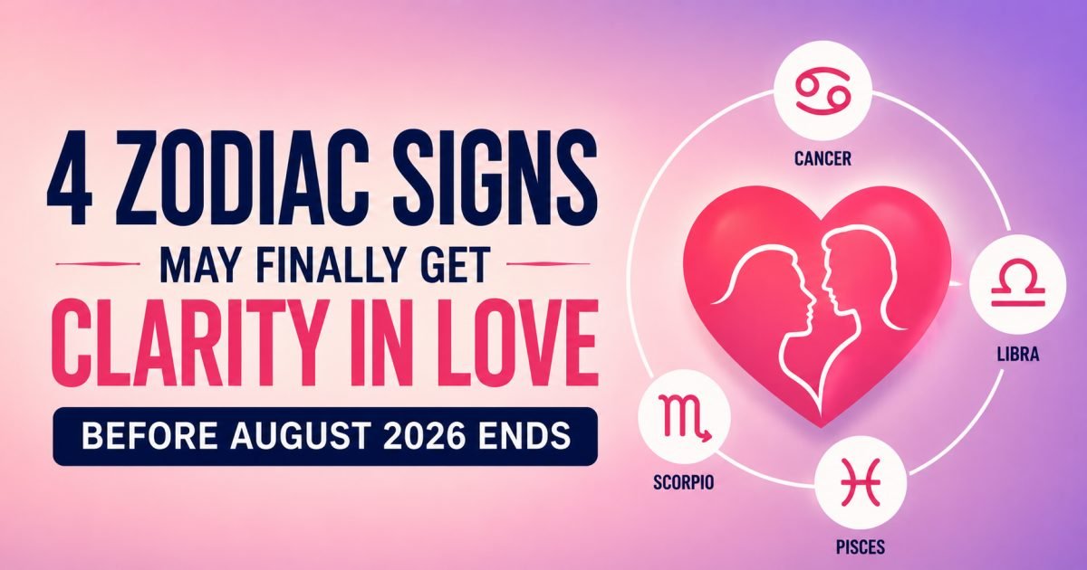 4 Zodiac Signs May Finally Get Clarity in Love Before August 2026 Ends